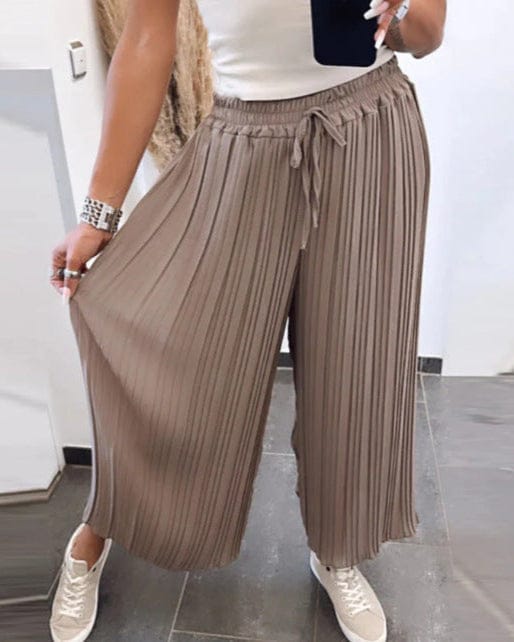 Pantalon décontracté taille haute