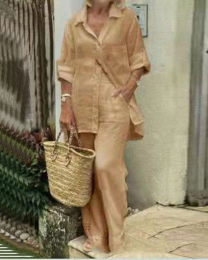 Ensemble cardigan à manches longues