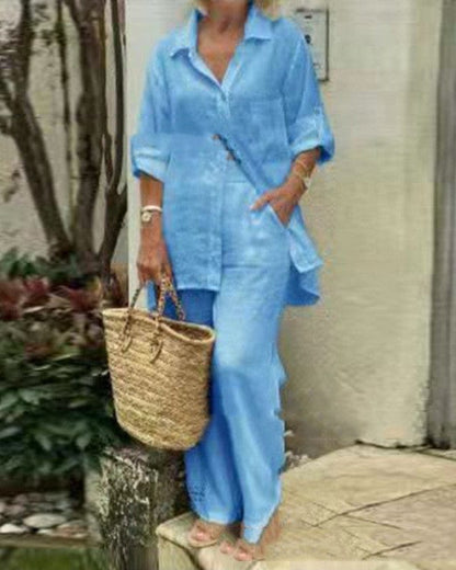 Ensemble cardigan à manches longues