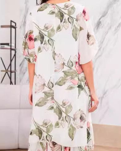 Robe en mousseline imprimée à coupe large