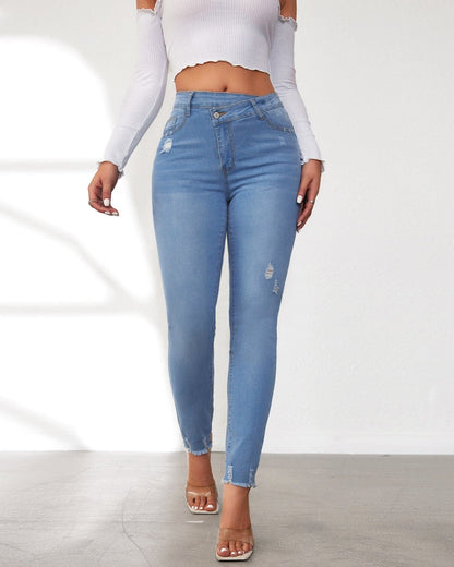Jean stretch taille haute