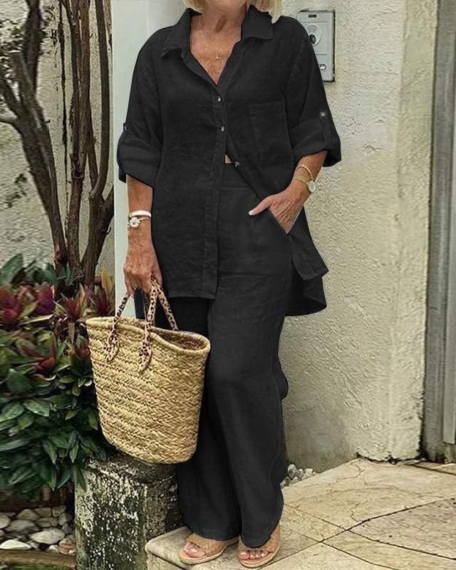 Ensemble cardigan à manches longues