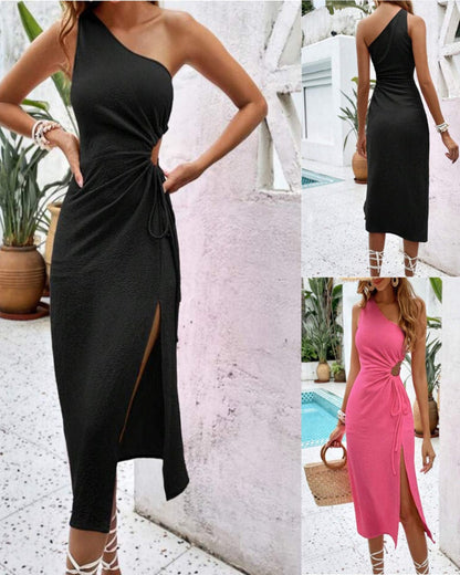 Robe taille haute estivale