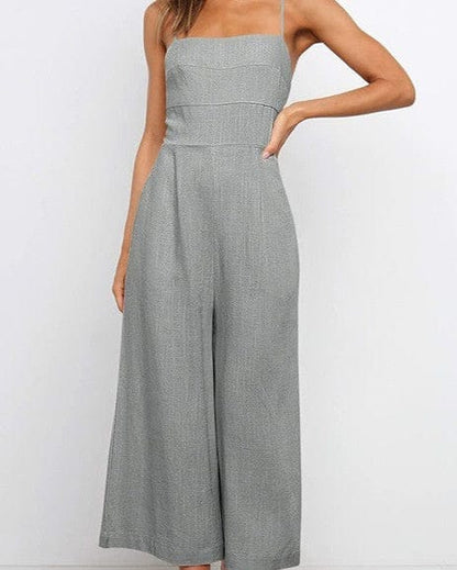 Sling Waist-controlled Lace-up Women's Jumpsuit