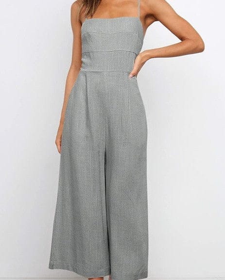Sling Waist-controlled Lace-up Women's Jumpsuit