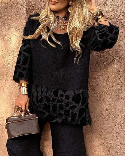 Ensemble en laine Leisure City Lady décontracté en coton et lin