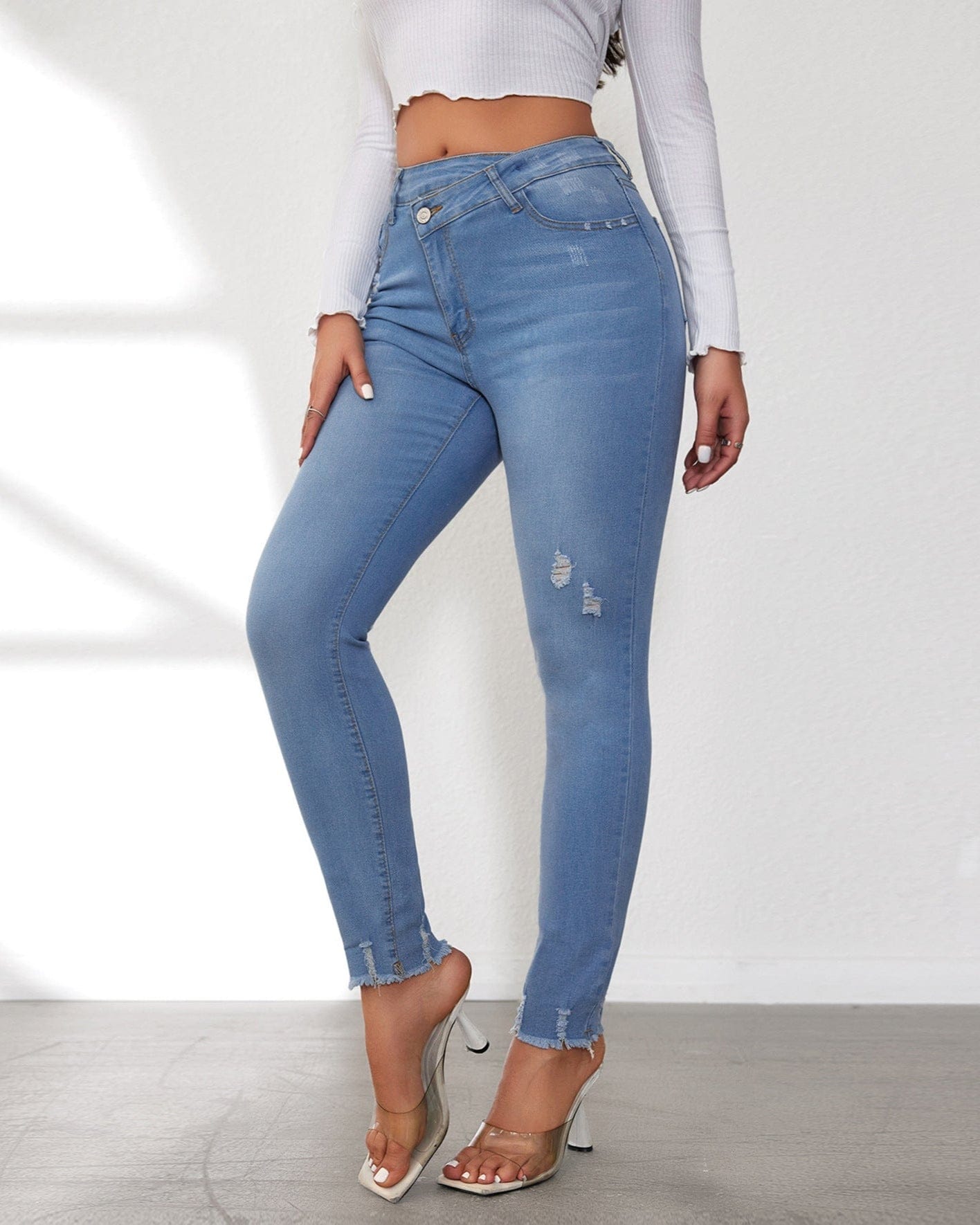 Jean stretch taille haute